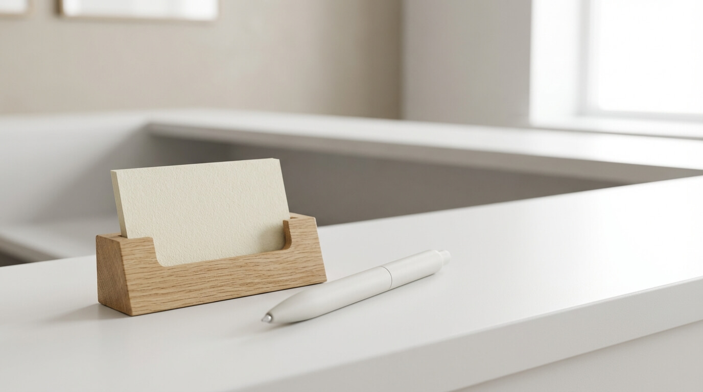 Kliniek wachtkamer met informatiestand