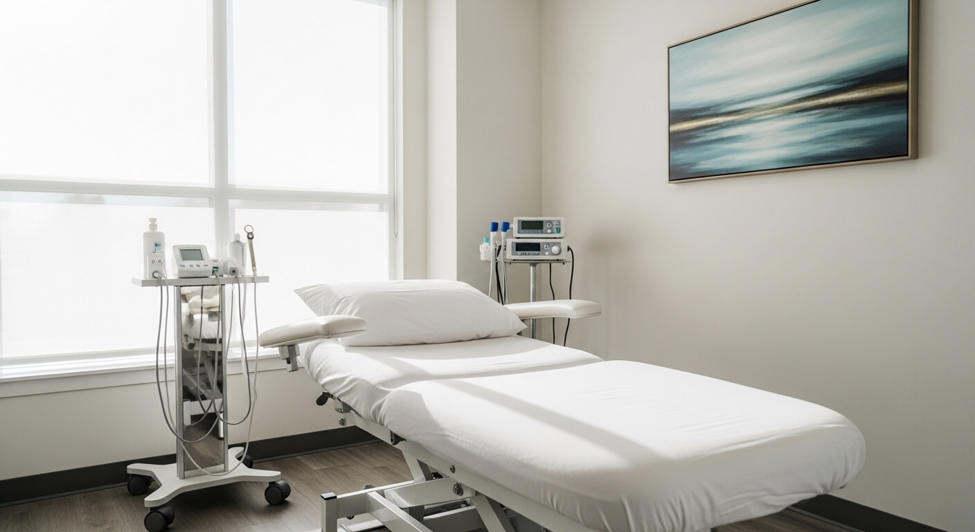 Behandelkamer in een moderne privékliniek