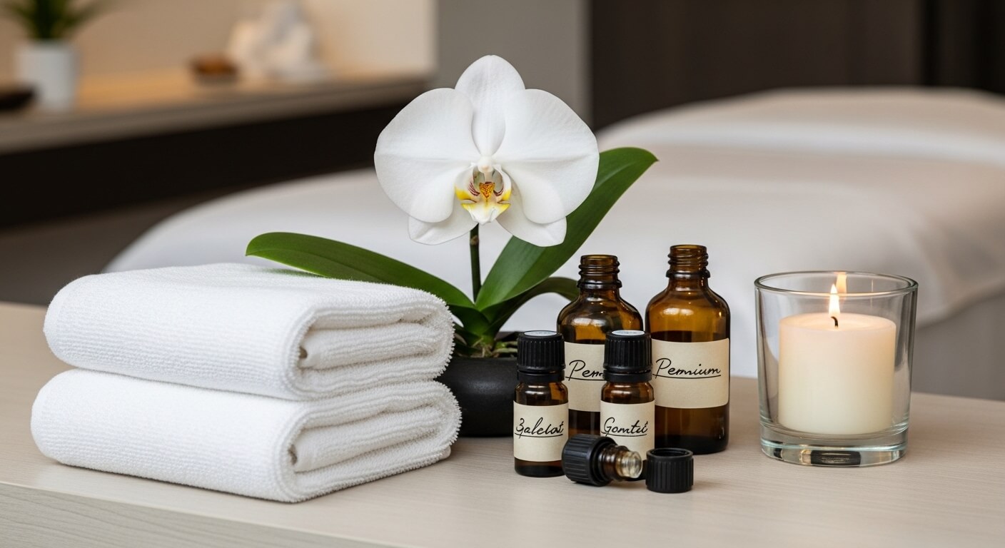 Serene wachtruimte in een moderne kliniek