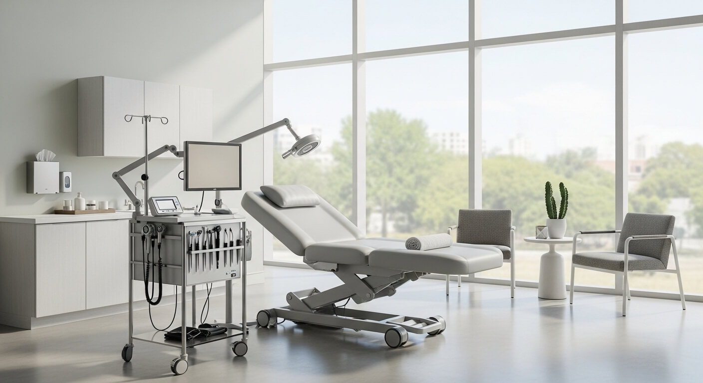 Behandelkamer moderne kliniek