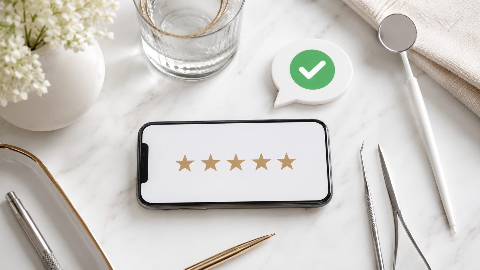 5-sterren reviews op smartphone